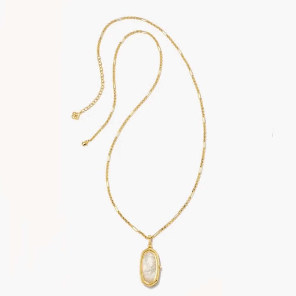 Kendra Scott Ellie Locket Necklace Gold